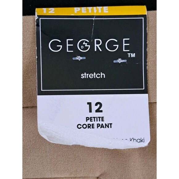 George Women’s Khaki Core Stretch Dress Pants NWT Size 12 Petite - Picture 11 of 12